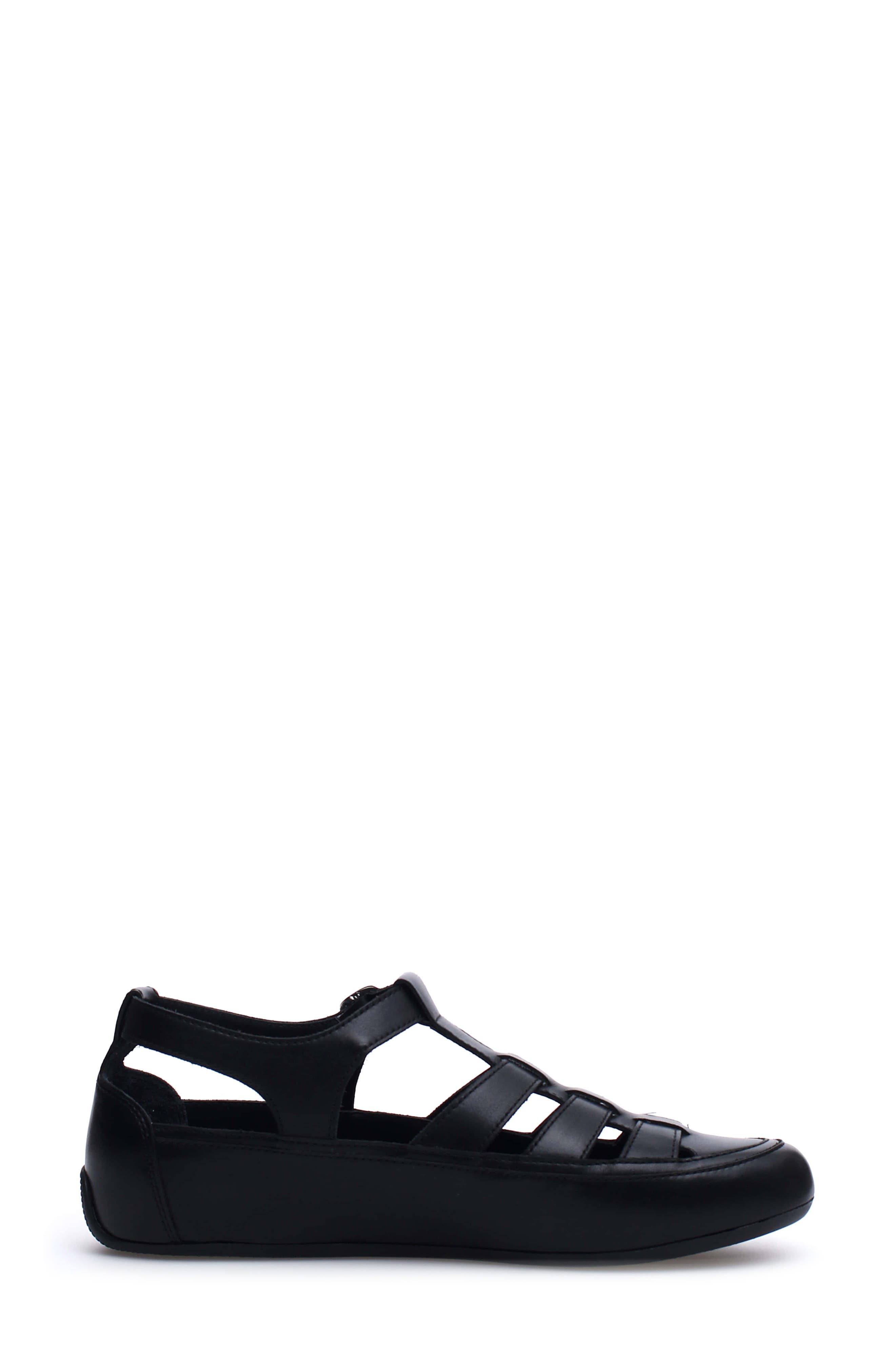 Candice Cooper Rock T-Bar Fisherman Sandal, Alternate, color, Black