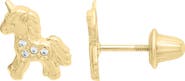 Mignonette Kids' Unicorn Stud Earrings