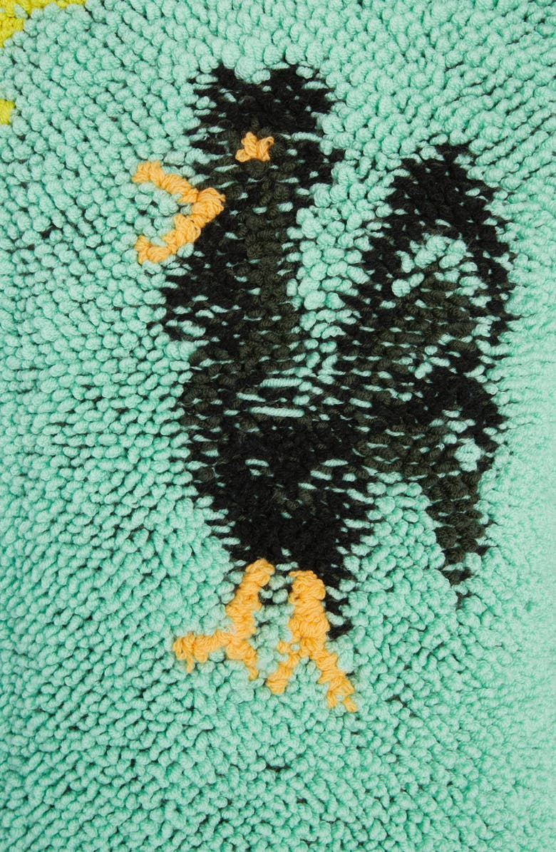 Bottega Veneta Rooster Jacquard Loopy Wool Crewneck Sweater, Alternate, color, 