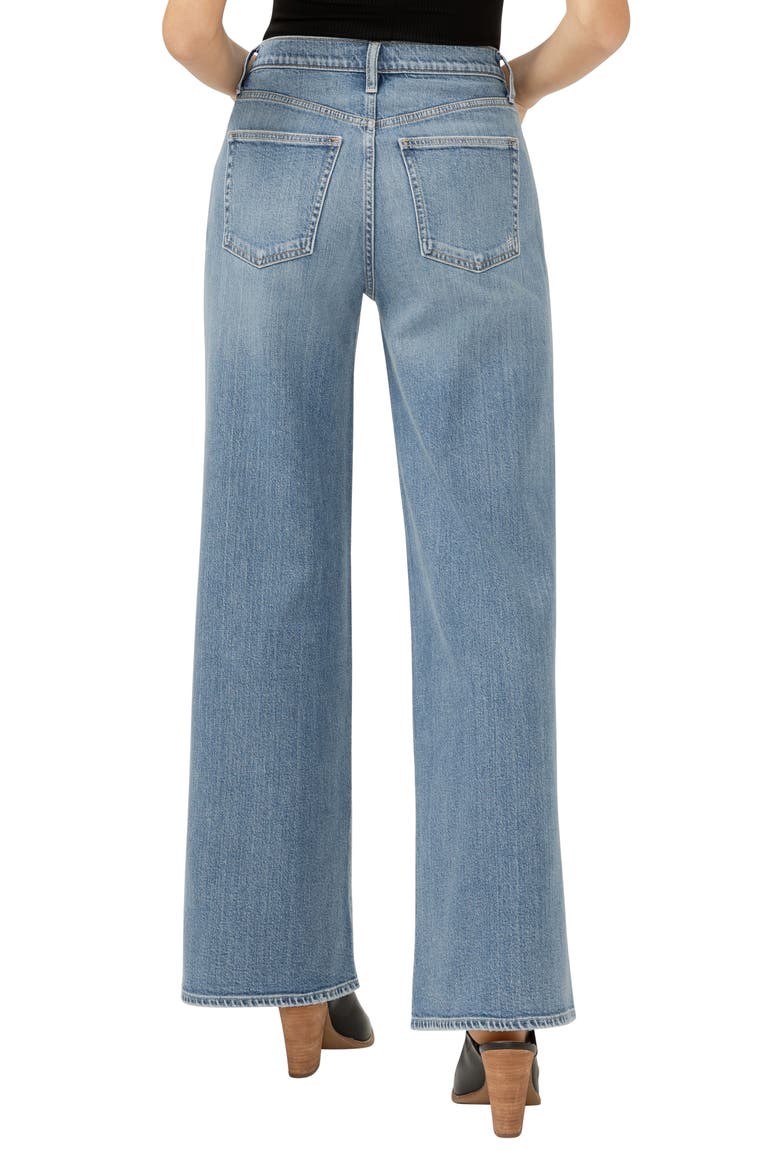 Highly Desirable High Waist Wide Leg Jeans, Alternate, color, INDIGO