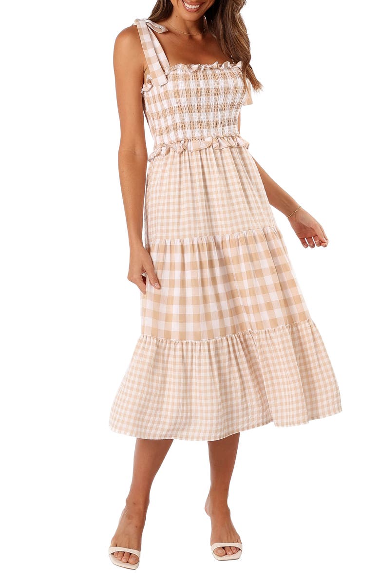 Petal & Pup Rach Check Sundress, Main, color, 