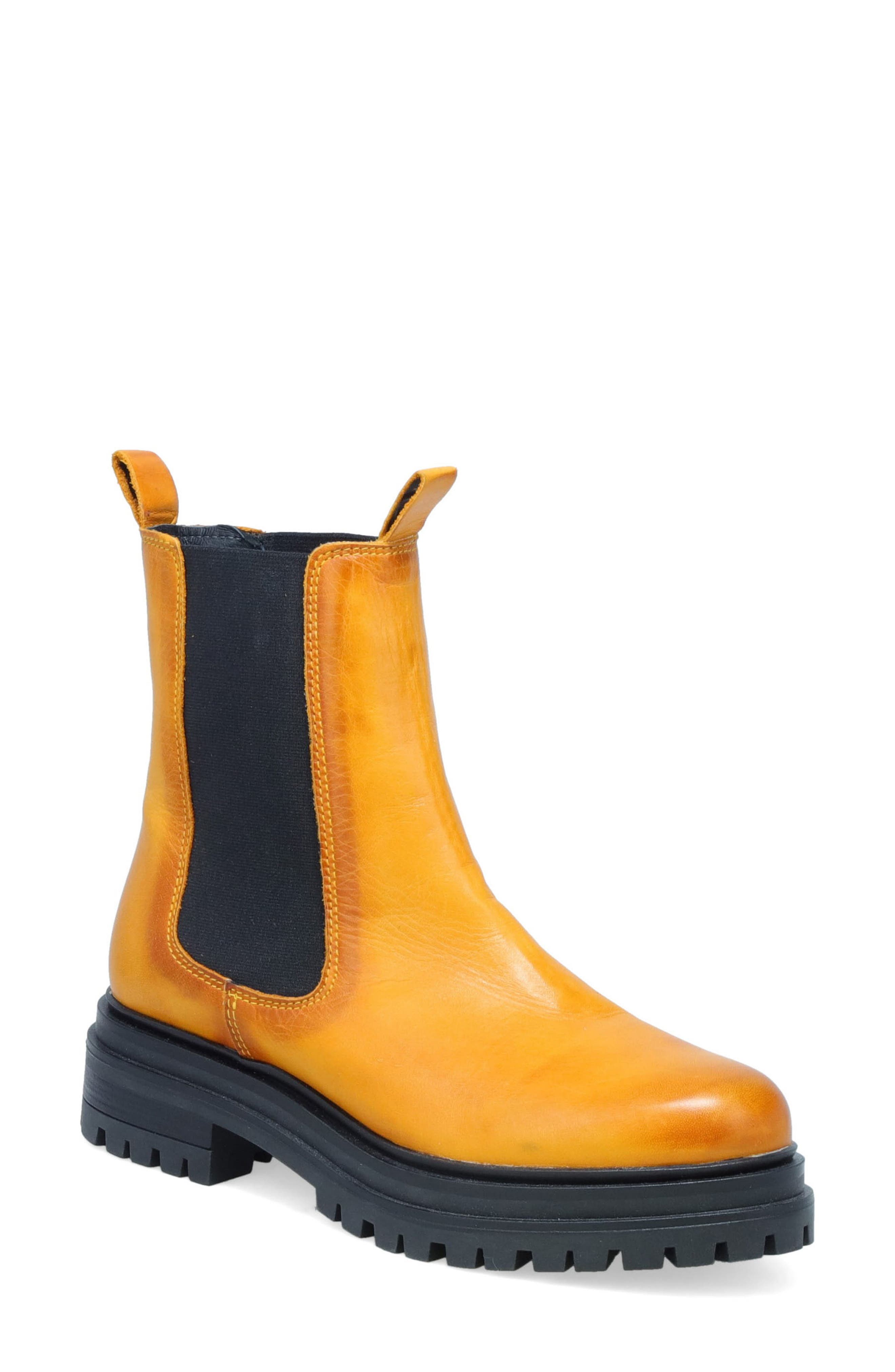 mustard booties