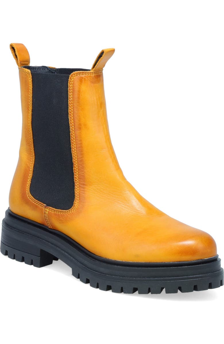 Miz Mooz Lizette Chelsea Boot, Main, color, Ochre Antique Burnish