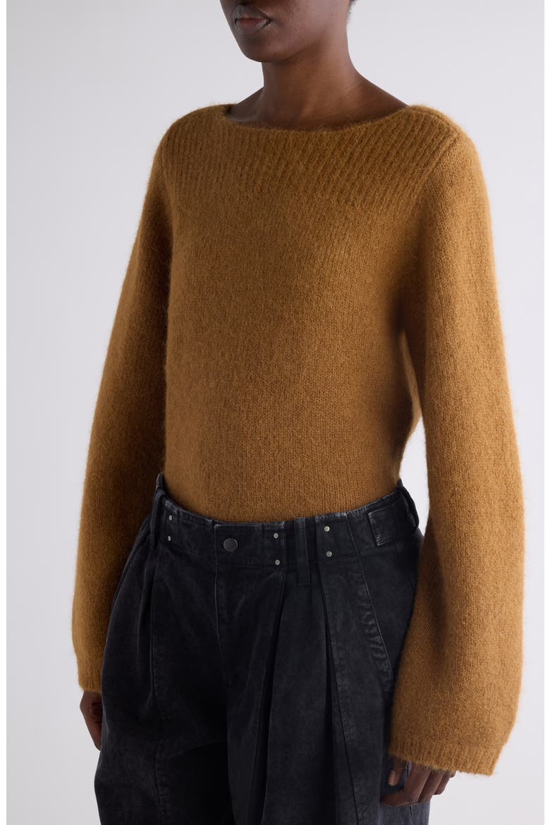 Paulane Alpaca Blend Sweater, Alternate, color, CAMEL