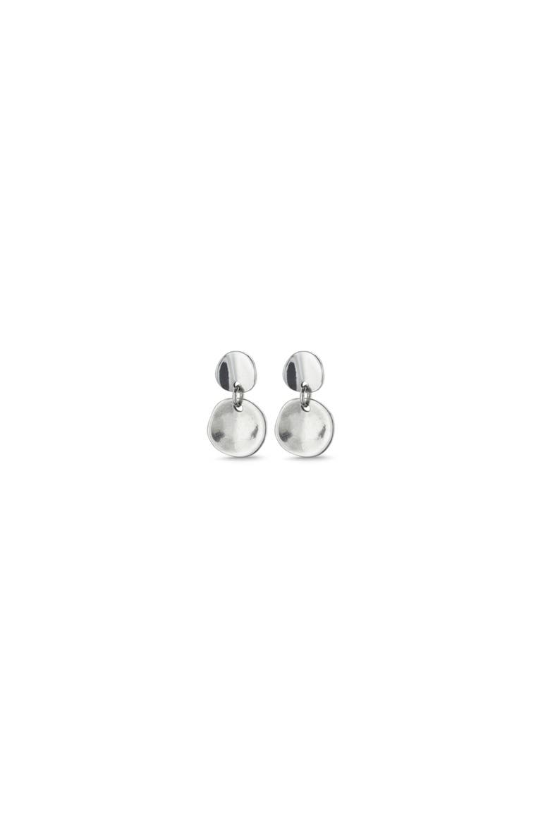 Sterling silver-plated irregular earrings, Main, color, Silver