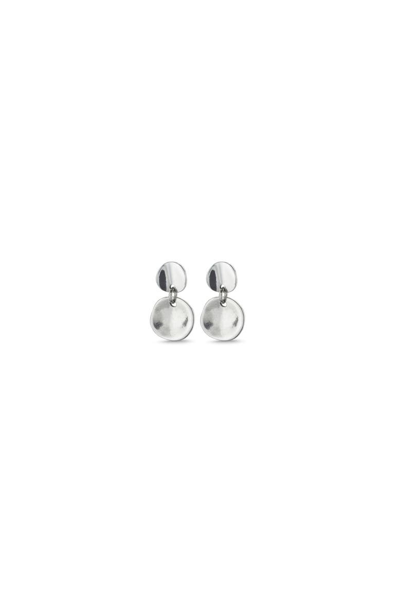 UNODE50 Sterling silver-plated irregular earrings, Main, color, Silver