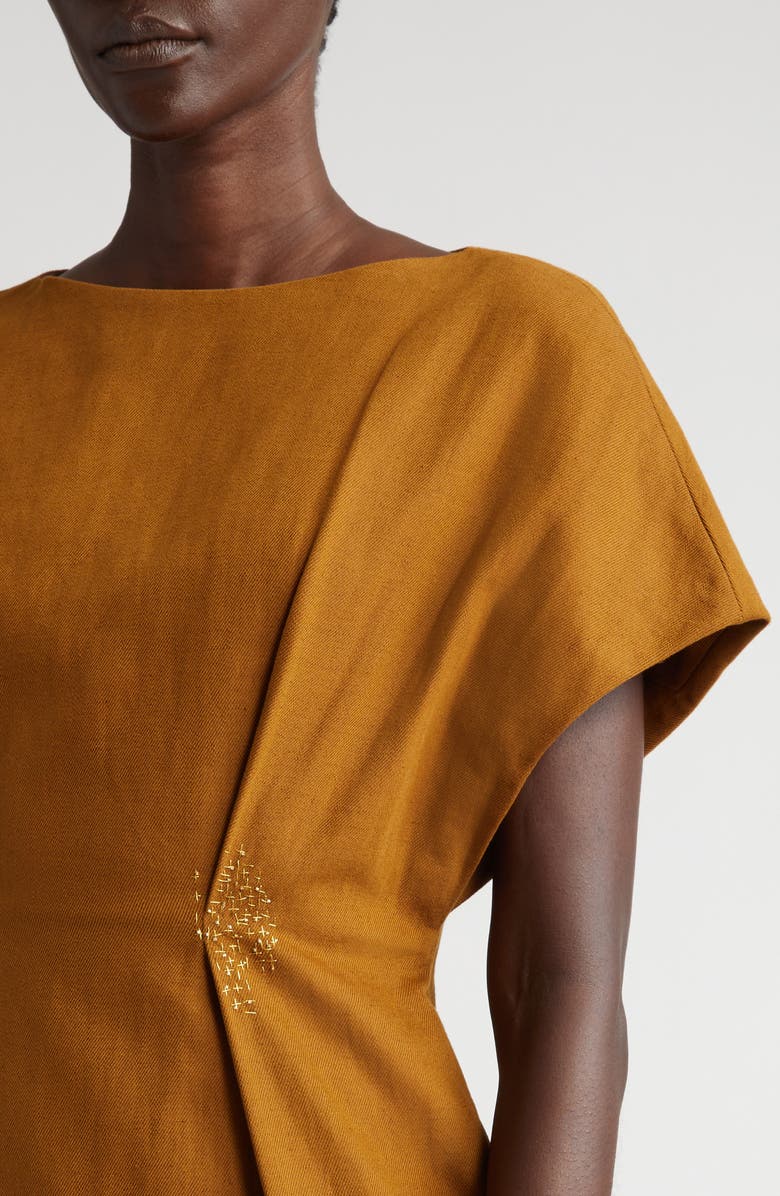 Dries Van Noten Dezos Tucked Waist Shift Dress, Alternate, color, 