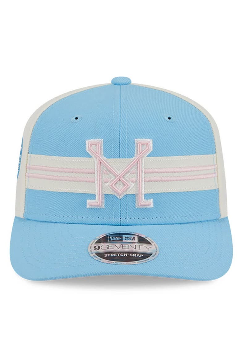 Men's New Era  Light Blue/White Inter Miami CF 2025 Third 9SEVENTY Stretch-Snap Hat, Alternate, color, Light Blue