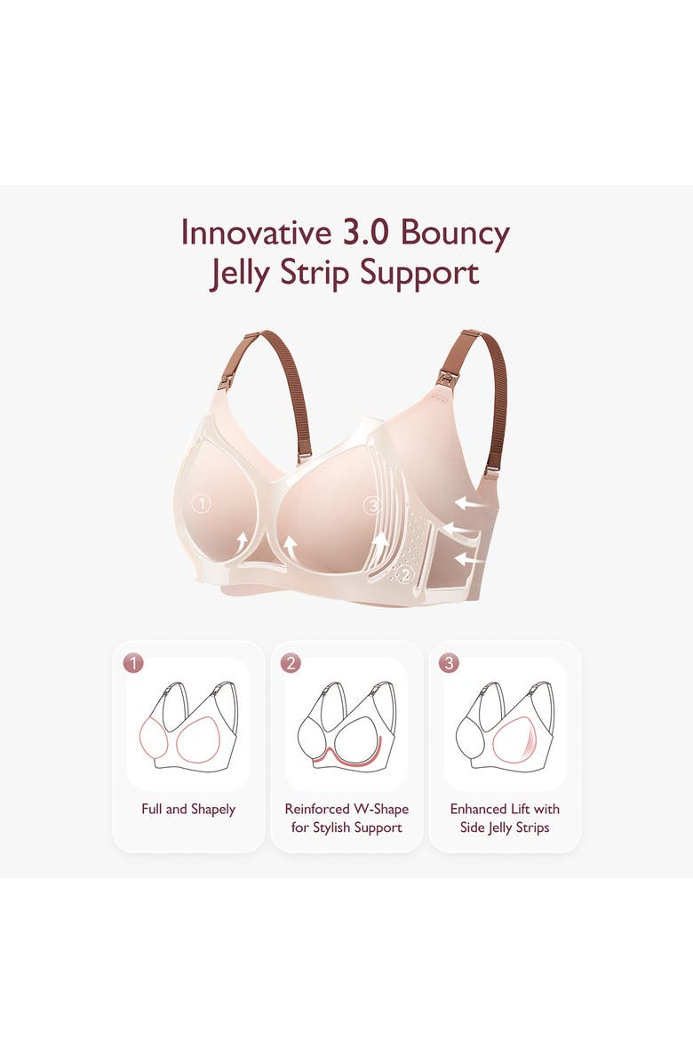 Momcozy Jelly Strip Lift Nursing/Maternity Bra, Alternate, color, 
