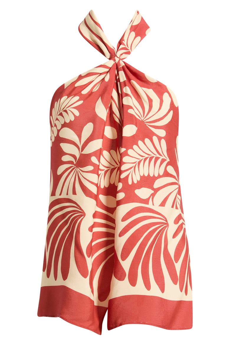 Acacia Halter Top, Alternate, color, RED