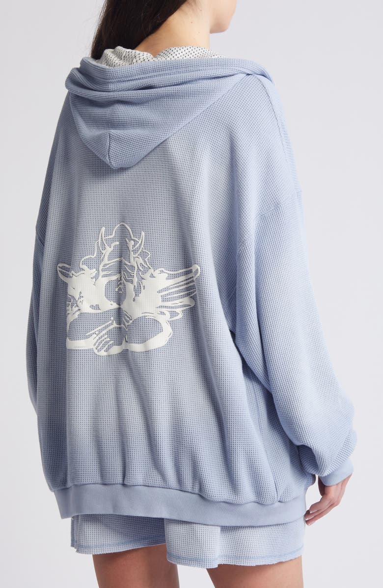 BOYS LIE Fool Me Once Harley Front Zip Hoodie, Alternate, color, 