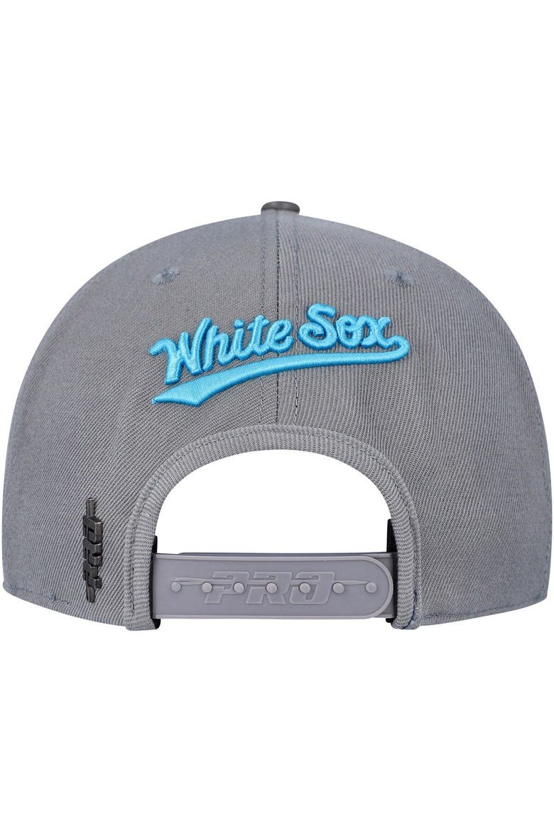 Men's Pro Standard  Gray Chicago White Sox Washed Neon Snapback Hat, Alternate, color, Gray