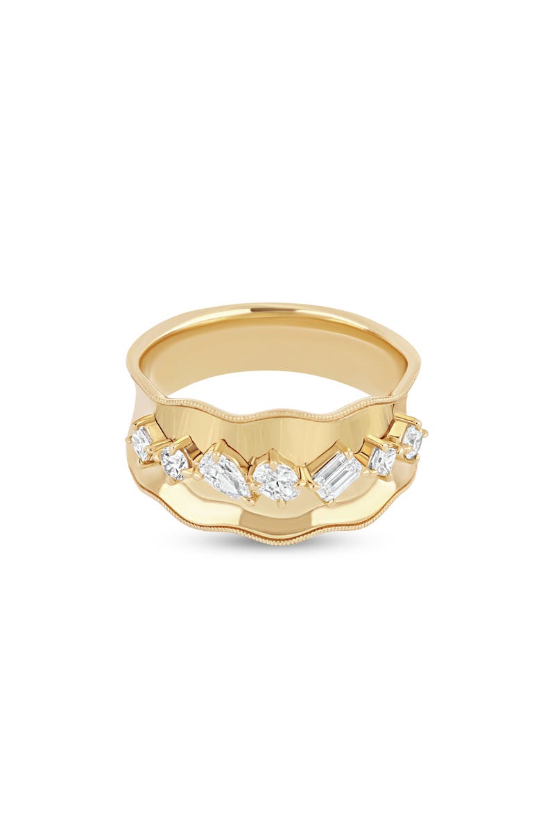 Bony Levy Kiera 18K Gold Diamond Wide Ring, Alternate, color,