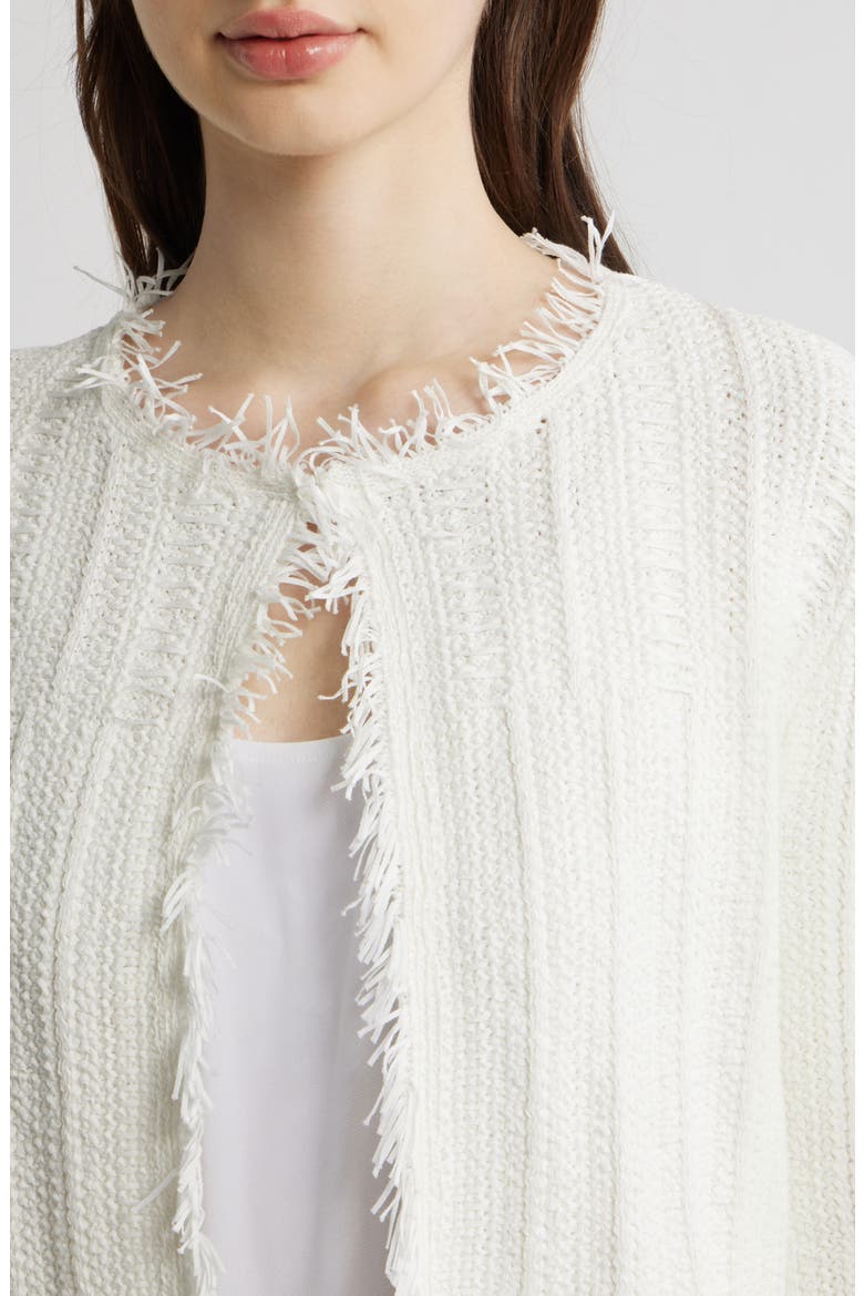 Marlee Fringe Cardigan, Alternate, color, IVORY