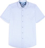 Robert Graham Brompton Knit Short Sleeve Button-Up Shirt