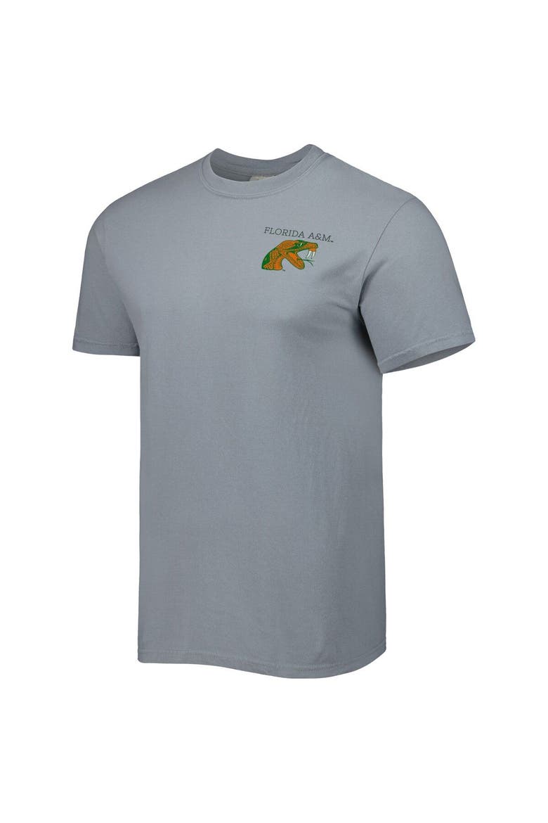 Men's Gray Florida A&M Rattlers Campus Scenery Comfort Color T-Shirt, Alternate, color, Gray