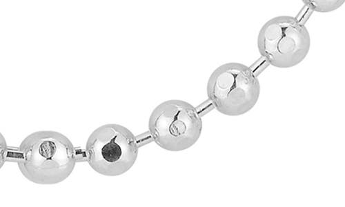 Glaze Jewelry Sterling Silver Ball Necklace In Brown