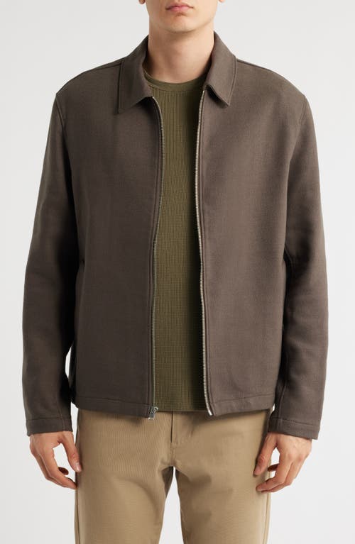Vince Zip-up Jacket In Brown