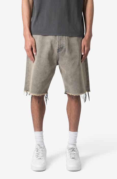 Distressed Mineral Denim Shorts