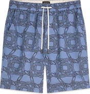 Scotch & Soda Fave Print Drawstring Bermuda Shorts