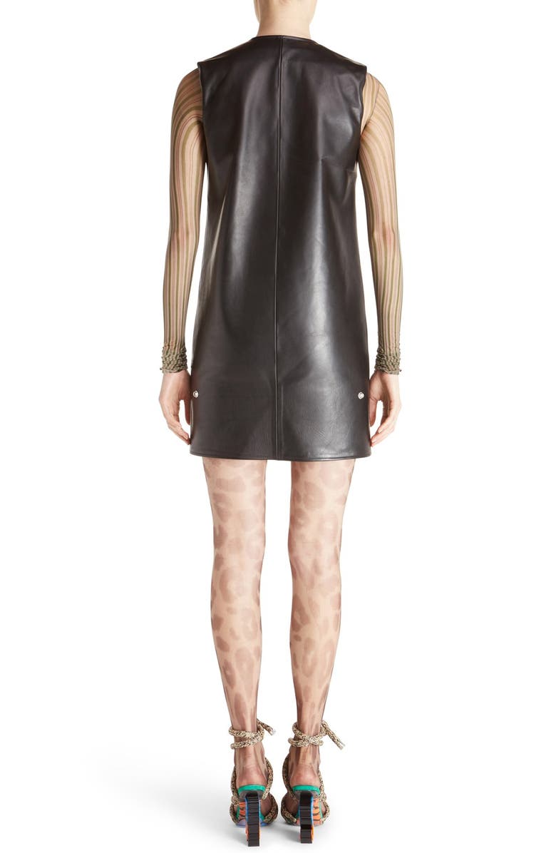 Acne Studios Civalo Sleeveless Leather Sheath Dress, Alternate, color,