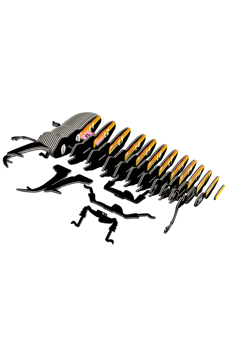 Eugy Puzzles Stag Beetle 3D Puzzle, Alternate, color, NO COLOR