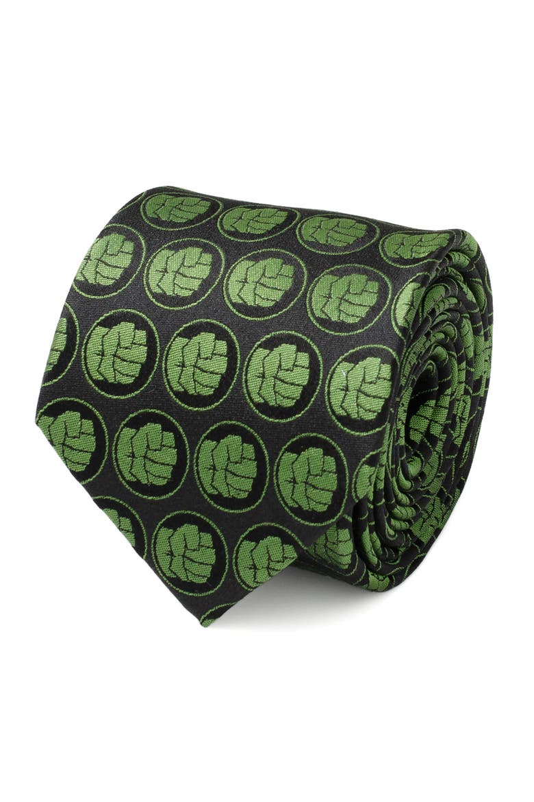 Marvel® Hulk Silk Blend Tie, Alternate, color, GREEN