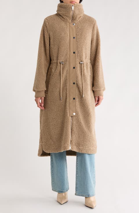 Faux Shearling Anorak Jacket