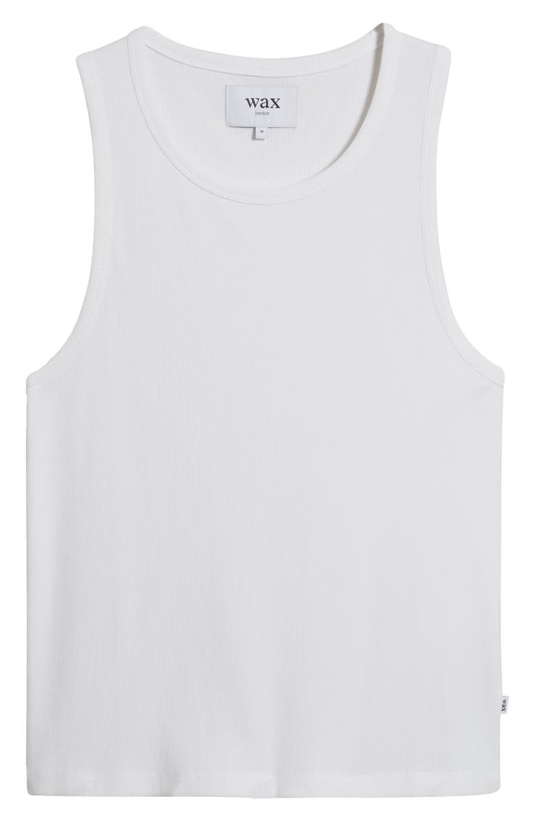 Wax London Montague Rib Stretch Cotton Tank Top, Alternate, color, 