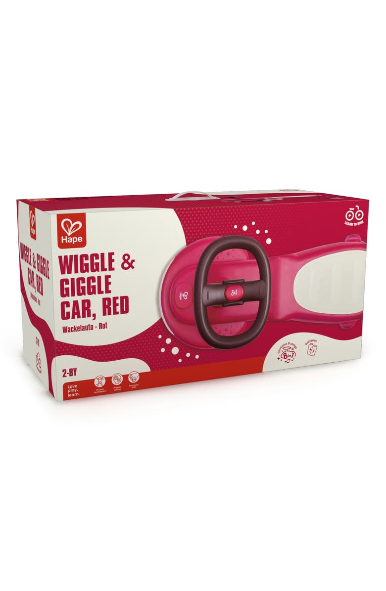 Hape Wiggle & Giggle Car, Alternate, color, Red