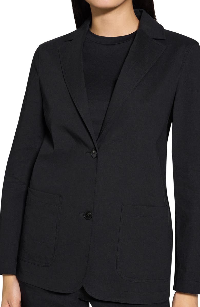 Theory Relaxed Fit Linen Blend Blazer, Alternate, color, 