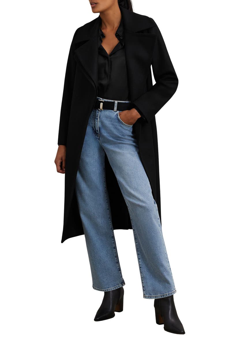 Odette Wool Blend Wrap Coat (Women) | Nordstrom