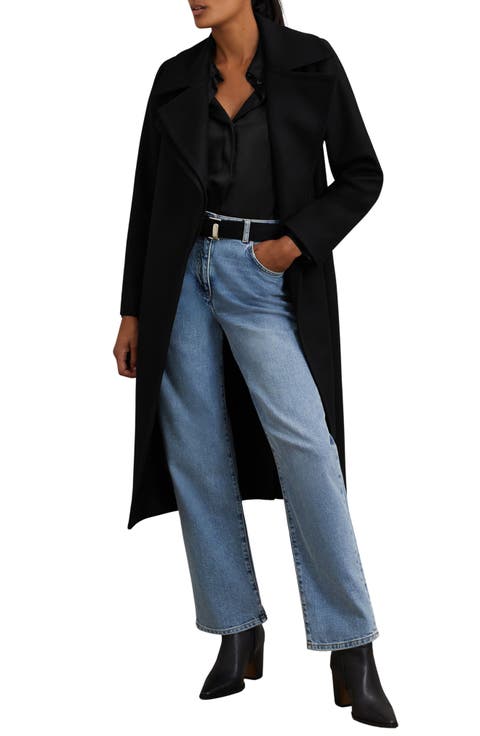 Odette Wool Blend Wrap Coat