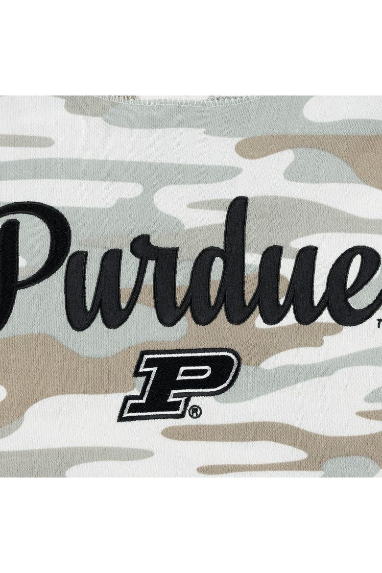 Women's Pressbox Camo Purdue Boilermakers San Pablo Pullover Hoodie, Alternate, color, Camo