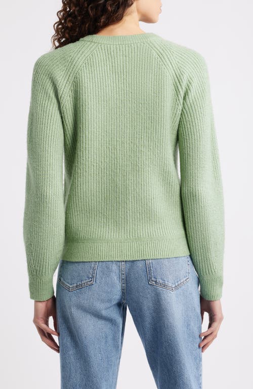 Caslonr Caslon(r) Cozy Rib Cardigan In Green