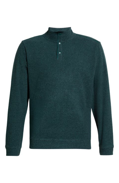Seabridge Snap Mock Neck Sweatshirt