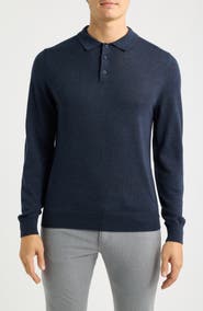 Nordstrom Washable Merino Wool Polo Sweater