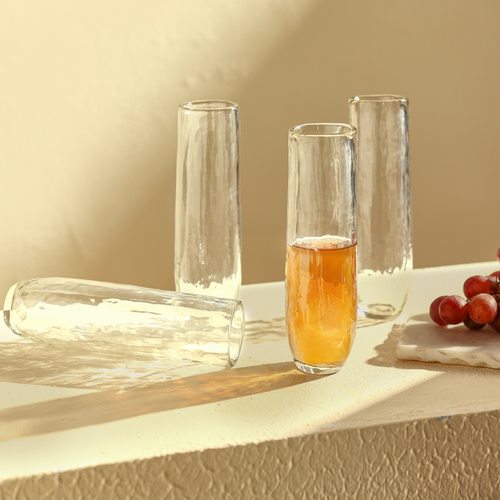 The Collective Home Pebbled Stemless Flutes