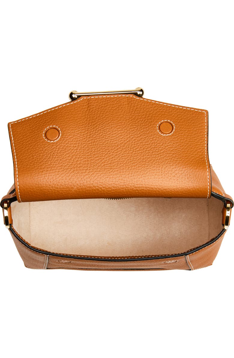 Strathberry Mosaic Leather Top Handle Bag, Alternate, color, Tan - Vanilla Stitch