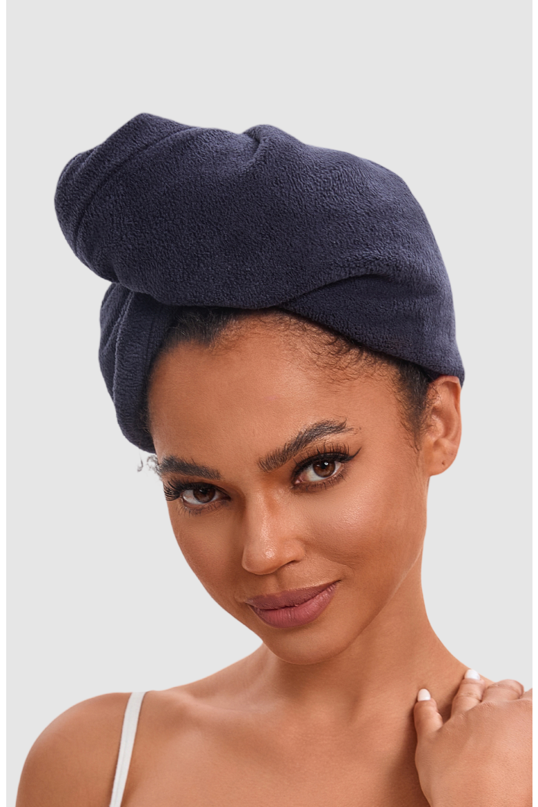 Adjustable Ultra-Absorbent Hair Towel Wrap, Alternate, color, BLACK