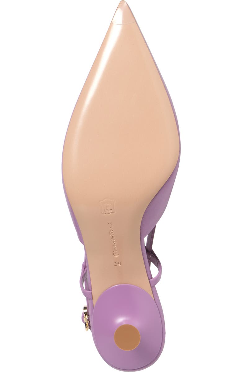 Gianvito Rossi Ascent Pointed Toe Kitten Heel Slingback Pump, Alternate, color,