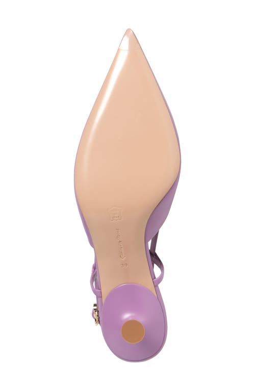 Gianvito Rossi Ascent Pointed Toe Kitten Heel Slingback Pump In Melrose