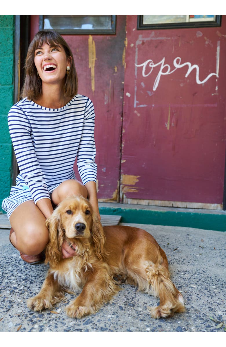 Cabana Life Cabana Shift Dress, Alternate, color, Navy Stripe