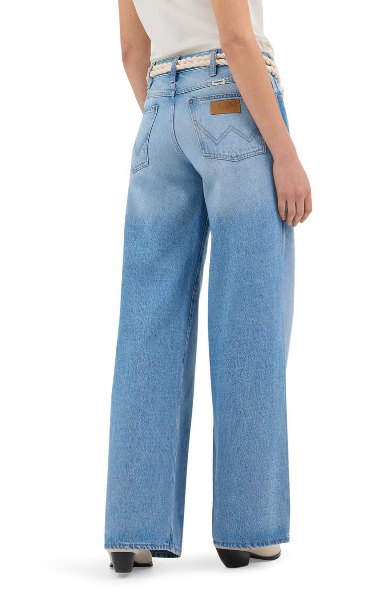 Wrangler World Wide High Waist Wide Leg Jeans, Alternate, color, Rocky Wash