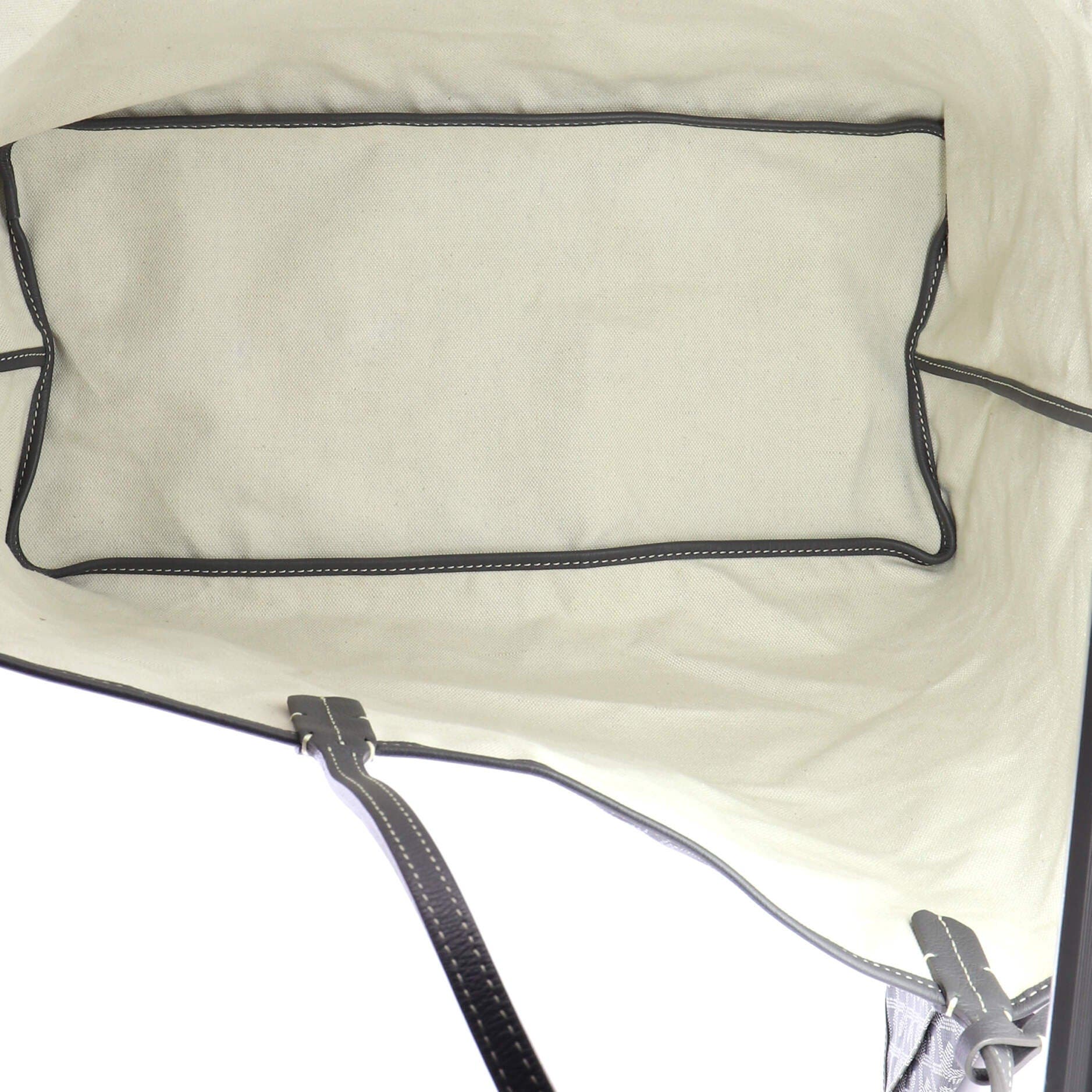 Pre-Owned Goyard Saint Louis Tote Coated Canvas GM, Alternate, color, Gray