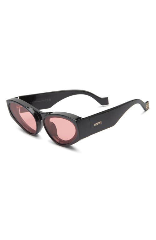Loewe Signature 52mm Cat Eye Sunglasses