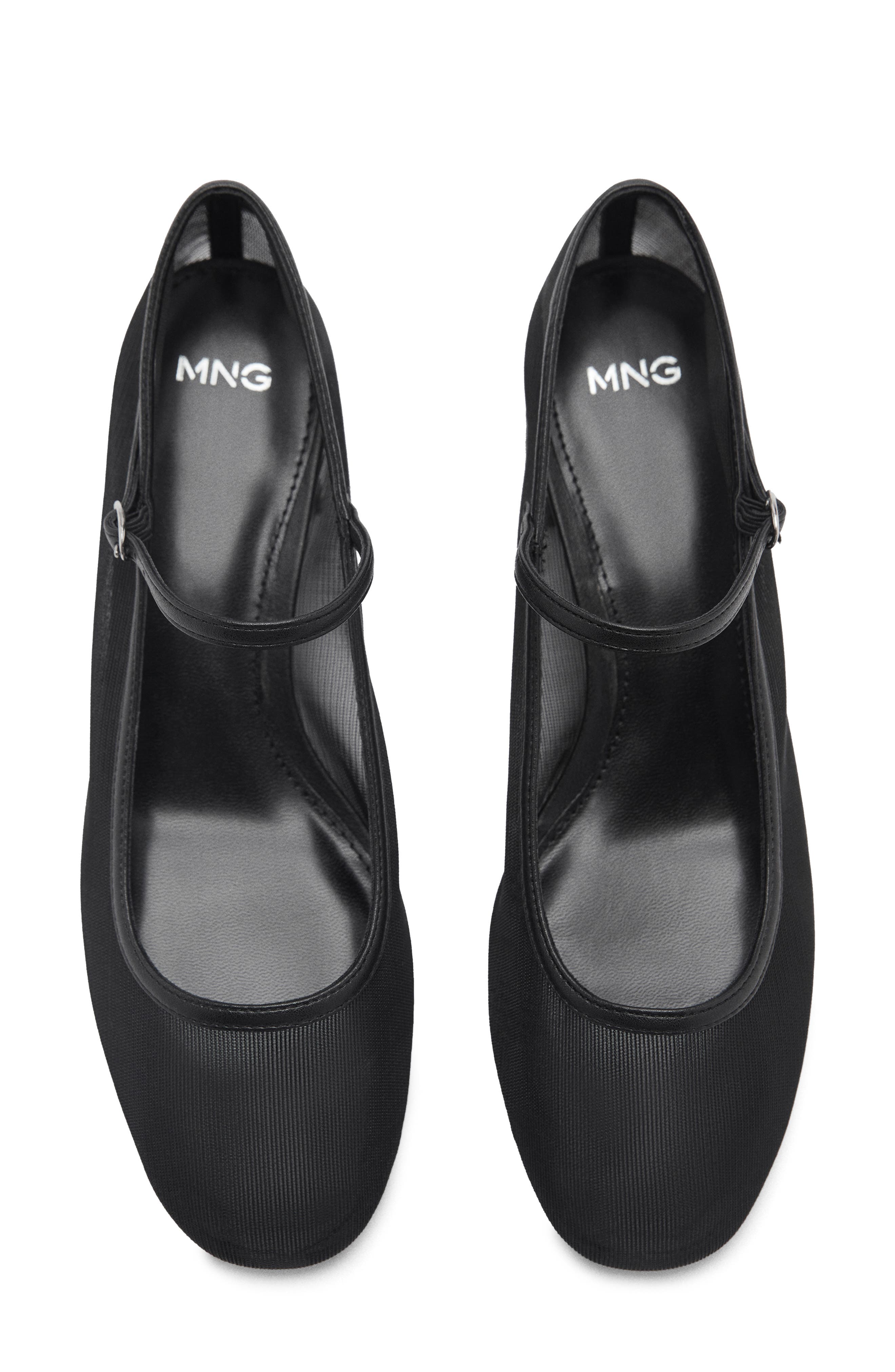 MANGO Mary Jane Pump, Alternate, color, Black