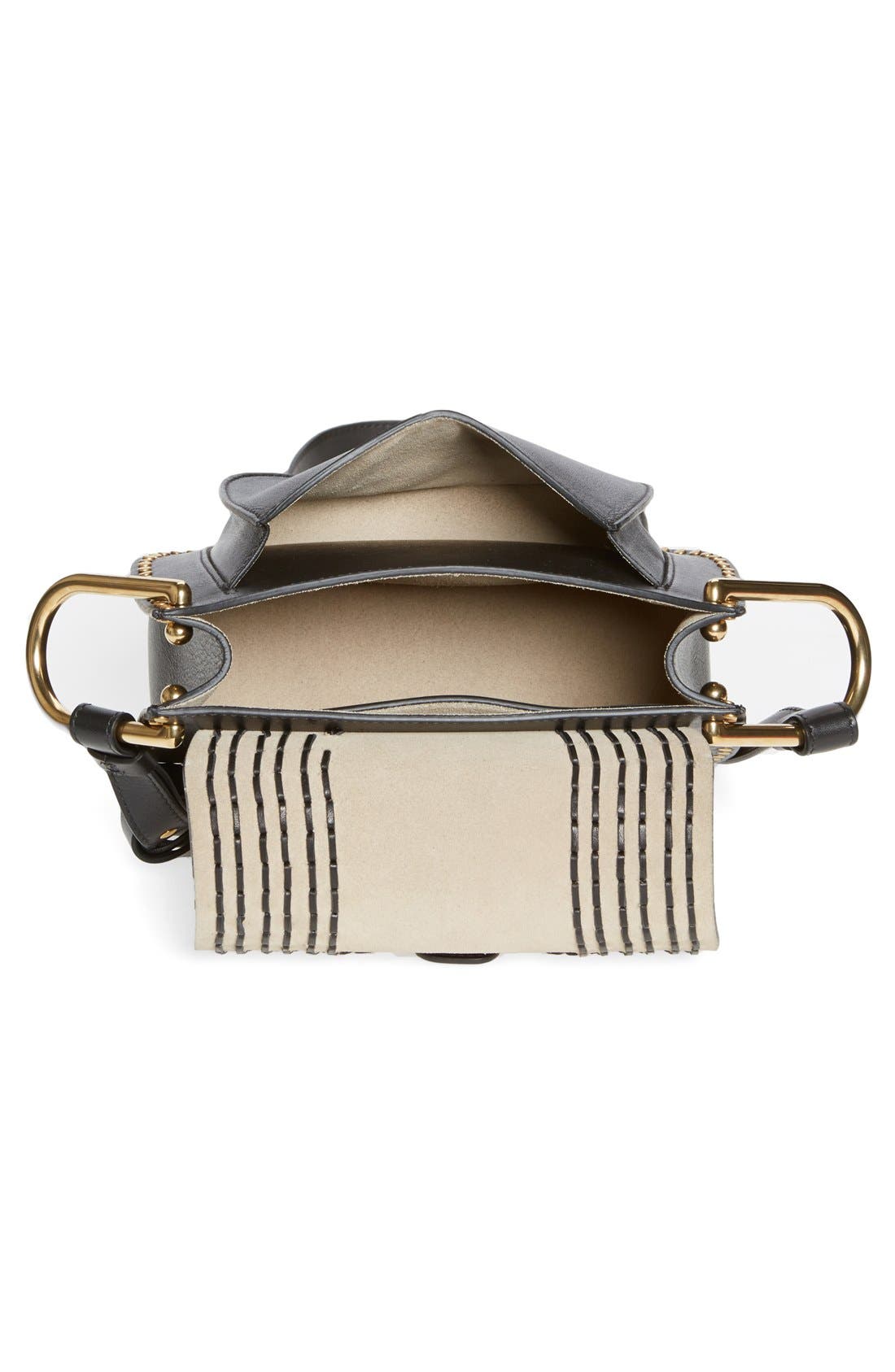 Chloé 'Small Hudson' Studded Calfskin Leather Crossbody Bag, Alternate, color, 