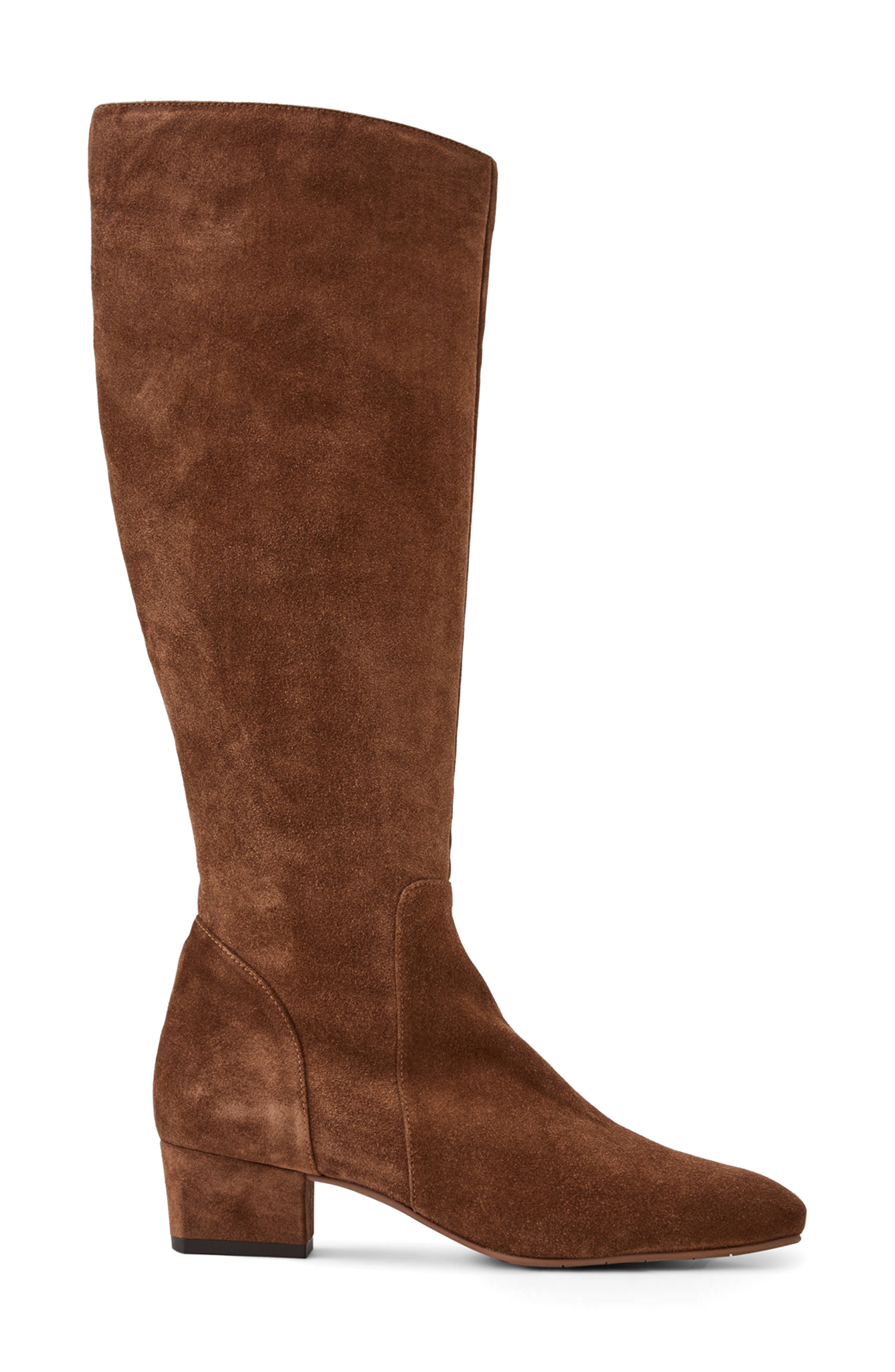 Aquatalia Serafina Weatherproof Knee High Boot, Alternate, color, Brandy Suede