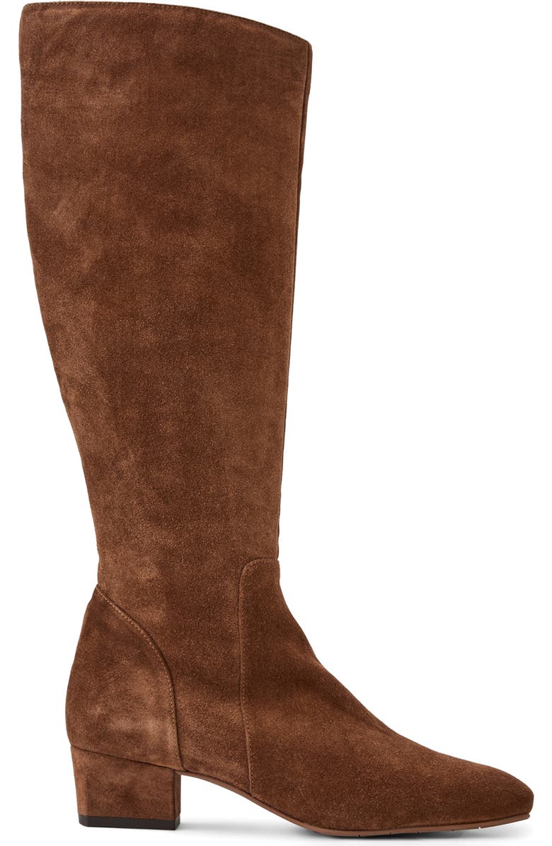Aquatalia Serafina Weatherproof Knee High Boot, Alternate, color, Brandy Suede